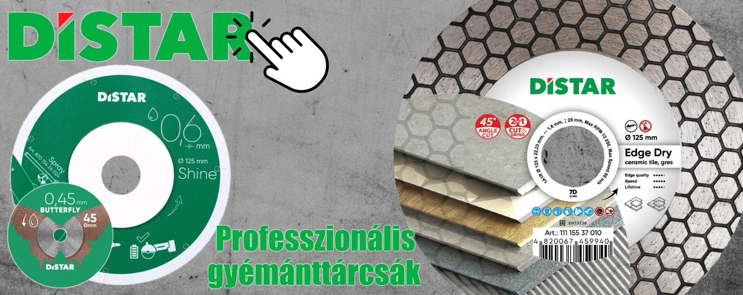 Distar professzionális gyémánttárcsák