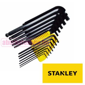  Stanley gömbvégű imbuszkulcs készlet 12 részes Inch méretek (0-69-257)