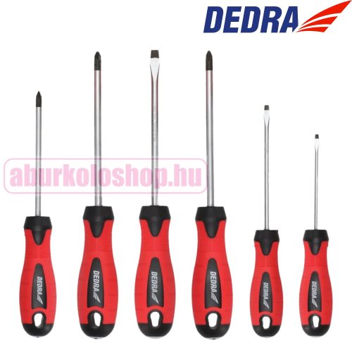 Dedra csavarhúzó készlet 6 db CrV acél