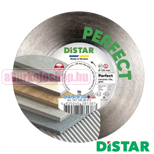 Distar Perfect gyémánttárcsa 125 x 1,5 x 25 mm