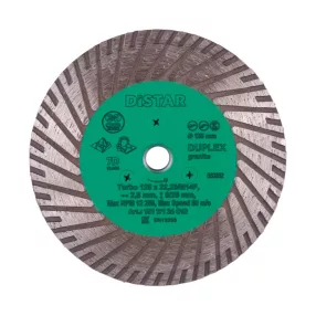 Distar Duplex M14F gyémánttárcsa 125 x 2,8 x 8 mm