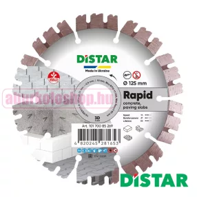 Distar Rapid Pro gyémánttárcsa 125 x 2,0 x 10 mm