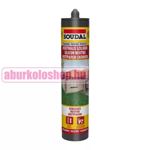 Soudal neutrális szilikon átlátszó 280 ml