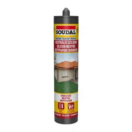 Soudal neutrális szilikon átlátszó 280 ml