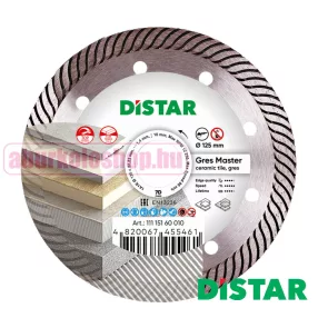 Distar Gres Master gyémánttárcsa 125 x 1,4 x 10 mm