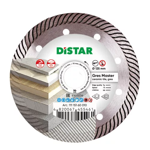 Distar Gres Master gyémánttárcsa 125 x 1,4 x 10 mm