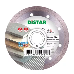 Distar Decor Slim gyémánttárcsa 125 x 1,2 x 8 mm