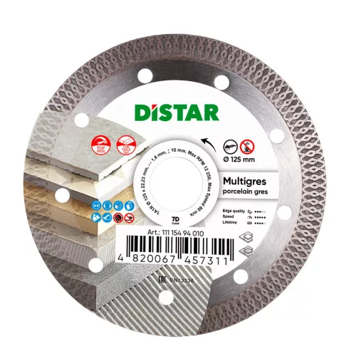 Distar Multigres gyémánttárcsa 125 x 1,4 x 10 mm