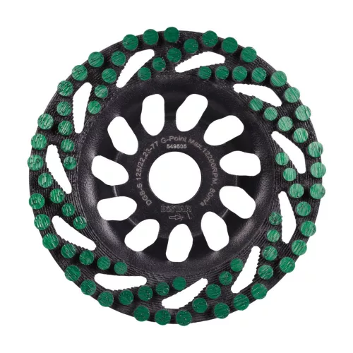 DISTAR Green Point gyémánt fazékkorong betonhoz, 125 × 22,23 mm