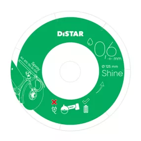 Distar Shine Ultra vékony gyémánttárcsa 125 x 0,6 x 6 mm