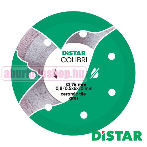 Distar Colibri vágókorong kerámiához 76 x 0,8 mm
