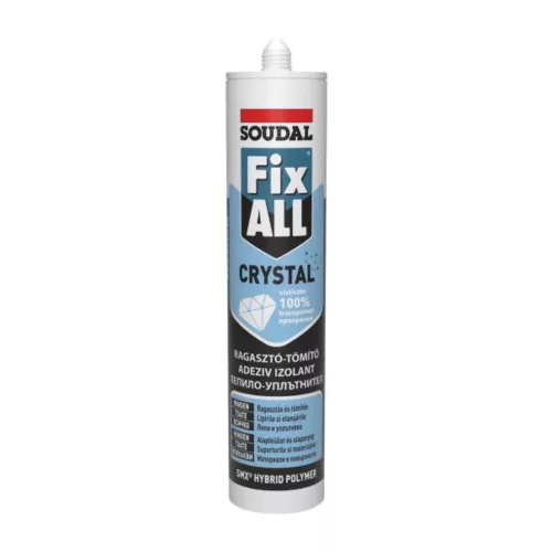 Soudal Fix All Crystal Hibryd tömítő-ragasztó víztiszta 290 ml