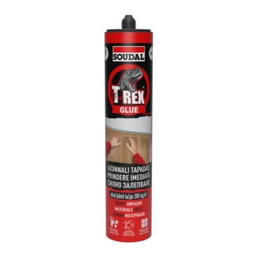 Soudal T-REX RED szálerősített ragasztó azonnali tapadás 380 g