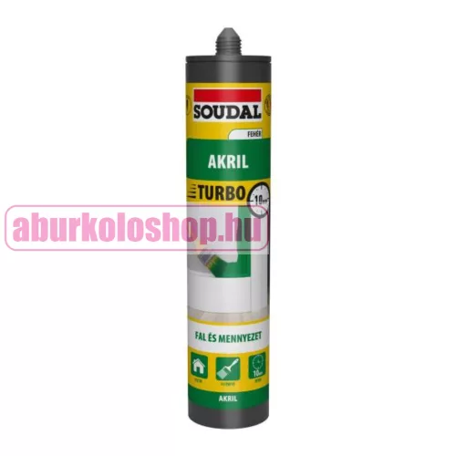 Soudal Turbo fehér akril tömítő 280 ml