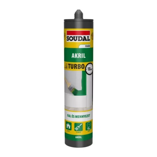 Soudal Turbo fehér akril tömítő 280 ml
