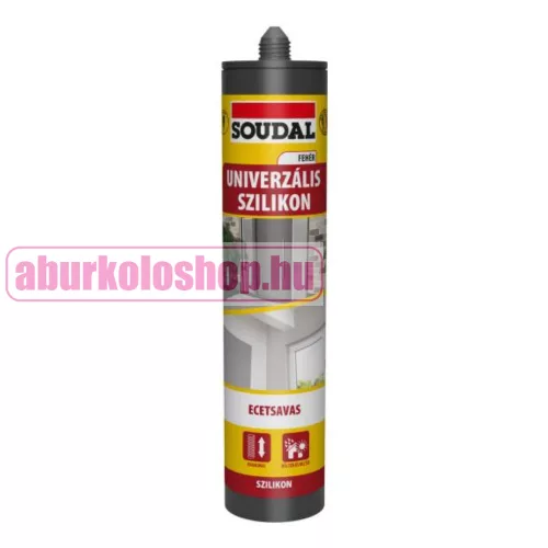 Soudal univerzális ecetsavas szilikon, fehér 280 ml