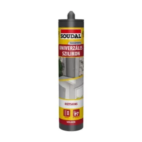 Soudal univerzális ecetsavas szilikon, átlátszó 280 ml