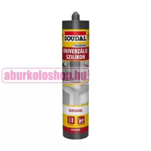 Soudal univerzális ecetsavas szilikon, átlátszó 280 ml