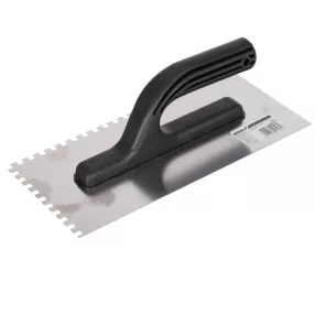   DEDRA rozsdamentes fogazott simító 270×130 mm 6 mm fogazással