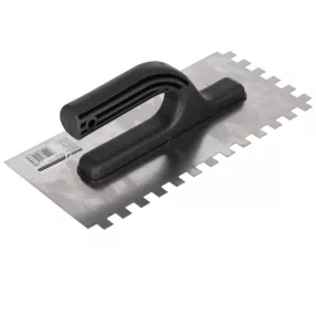   DEDRA rozsdamentes fogazott simító 270×130 mm 10 mm fogazással
