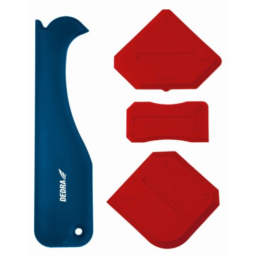 Szilikon spatulák vágóval 4 db DEDRA (15B086)