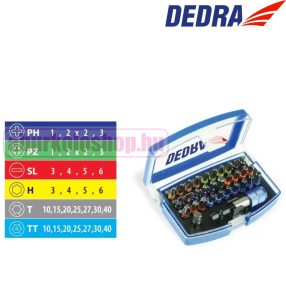 Dedra csavarhúzó bitkészlet 32 részes