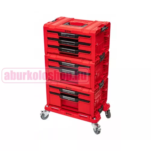 QBRICK SYSTEM PRO görgős fiókos szerszámosláda rendszer 4 részes