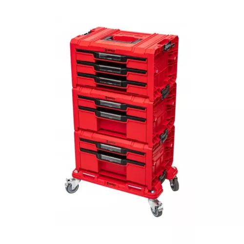 QBRICK SYSTEM PRO görgős fiókos szerszámosláda rendszer 4 részes