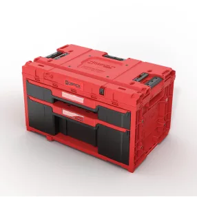   QBRICK SYSTEM ONE Drawer 2 Plus Toolbox 2.0 Red Ultra HD Custom fiókos szerszámosláda