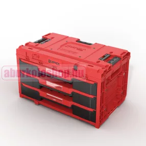   QBRICK SYSTEM ONE Drawer 3 Toolbox 2.0 Red Ultra HD fiókos szerszámosláda