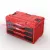 QBRICK SYSTEM ONE Drawer 3 Toolbox 2.0 Red Ultra HD fiókos szerszámosláda