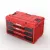 QBRICK SYSTEM ONE Drawer 3 Toolbox 2.0 Red Ultra HD fiókos szerszámosláda