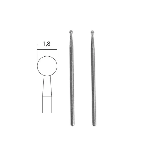 PROXXON gyémánt csiszolótüske gömb alakú 1,8x2,35mm, 2db/csomag