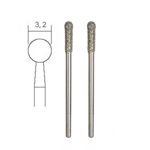 PROXXON gyémánt csiszolótüske 3,2x2,35 mm, 2db/csomag