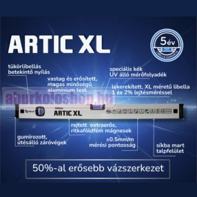 ARTIC XL mágneses vízmérték 23 cm