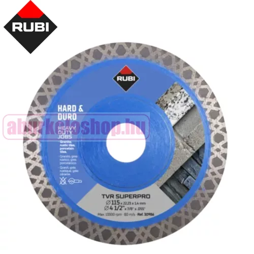RUBI TVA 85 SUPERPRO gyémánt vágótárcsa kemény anyagokhoz 85 mm (32951)
