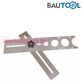 BAUTOOL furatjelölő sablon 30 + 30 cm