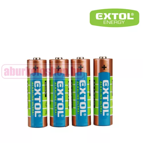 Extol alkáli elem AAA LR03 1,5 V 4 db