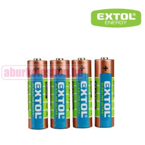 Extol alkáli elem AA LR6 1,5 V 4 db