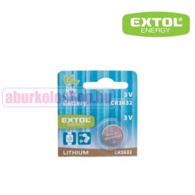 Extol gombelem CR1632 3V lítium