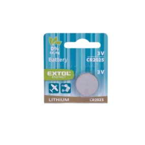 EXTOL gombelem CR2025 3 V lítium