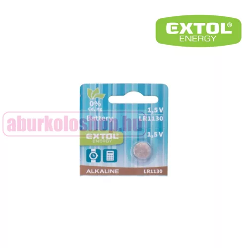 Extol gombelem LR1130 1,5 V alkáli