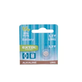 EXTOL gombelem LR41 1,5 V alkáli