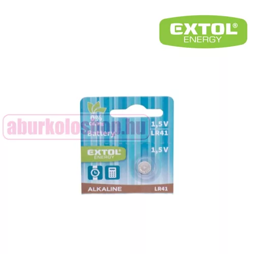 EXTOL gombelem LR41 1,5 V alkáli