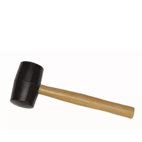 BAUTOOL gumikalapács, fekete gumival, fa nyéllel 80 mm