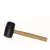 BAUTOOL gumikalapács, fekete gumival, fa nyéllel 80 mm
