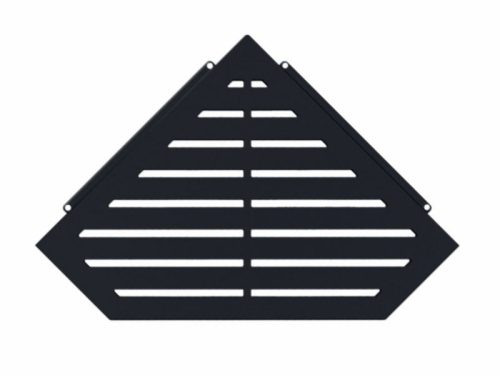 Sarokpolc DIAMANT, utólagos, ötszögletű, matt fekete ABL14969MS