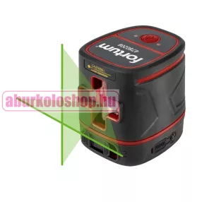 Fortum zöld keresztvonal lézer, Li-ion akkuval