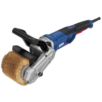   Hálózati szatináló gép 1300W, drót- és nylon csiszoló kefe