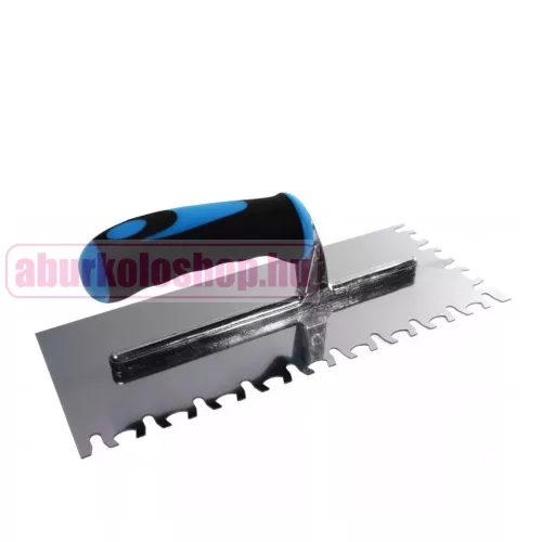 BAUTOOL rozsdamentes glettelő (Tigris fogazású) Soft nyéllel